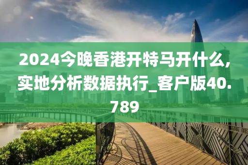 2024今晚香港开特马开什么,实地分析数据执行_客户版40.789