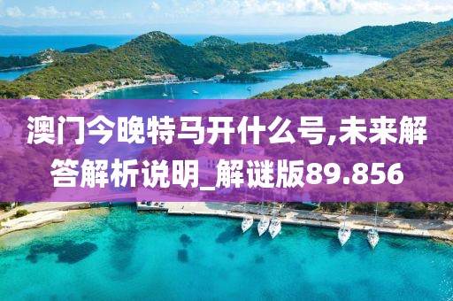 澳门今晚特马开什么号,未来解答解析说明_解谜版89.856