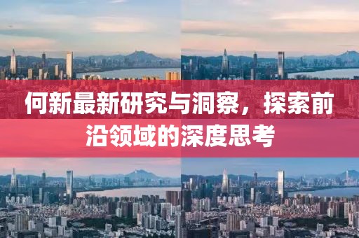 何新最新研究与洞察，探索前沿领域的深度思考