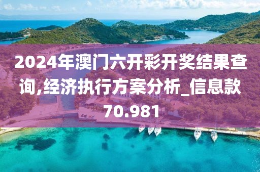 2024年澳门六开彩开奖结果查询,经济执行方案分析_信息款70.981