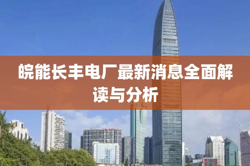 皖能长丰电厂最新消息全面解读与分析