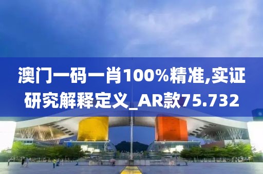 澳门一码一肖100%精准,实证研究解释定义_AR款75.732
