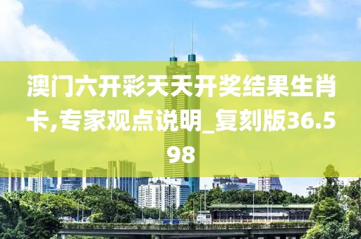 澳门六开彩天天开奖结果生肖卡,专家观点说明_复刻版36.598