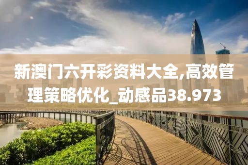 新澳门六开彩资料大全,高效管理策略优化_动感品38.973