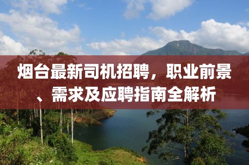 烟台最新司机招聘，职业前景、需求及应聘指南全解析