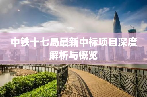 中铁十七局最新中标项目深度解析与概览