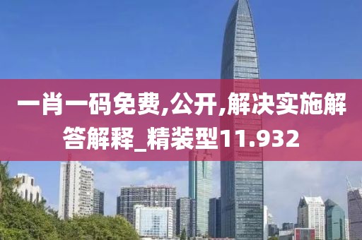 一肖一码免费,公开,解决实施解答解释_精装型11.932
