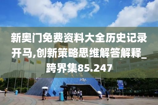 新奥门免费资料大全历史记录开马,创新策略思维解答解释_跨界集85.247