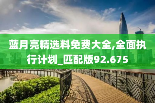 蓝月亮精选料免费大全,全面执行计划_匹配版92.675