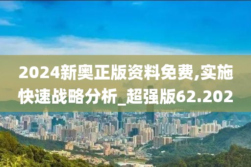 2024新奥正版资料免费,实施快速战略分析_超强版62.202