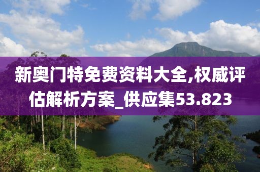 新奥门特免费资料大全,权威评估解析方案_供应集53.823