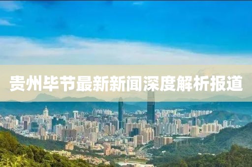 贵州毕节最新新闻深度解析报道