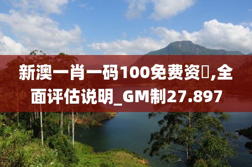 新澳一肖一码100免费资枓,全面评估说明_GM制27.897
