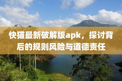 快猫最新破解版apk，探讨背后的规则风险与道德责任