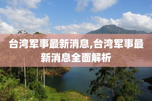 台湾军事最新消息,台湾军事最新消息全面解析
