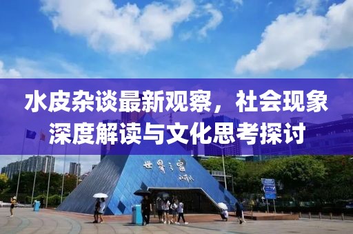 水皮杂谈最新观察，社会现象深度解读与文化思考探讨