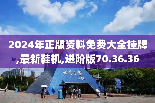 2024年正版资料免费大全挂牌,最新鞋机,进阶版70.36.36