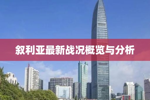 叙利亚最新战况概览与分析