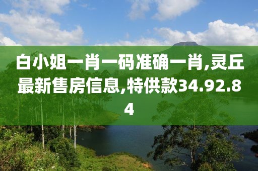 白小姐一肖一码准确一肖,灵丘最新售房信息,特供款34.92.84
