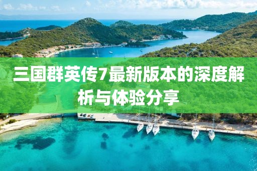 三国群英传7最新版本的深度解析与体验分享
