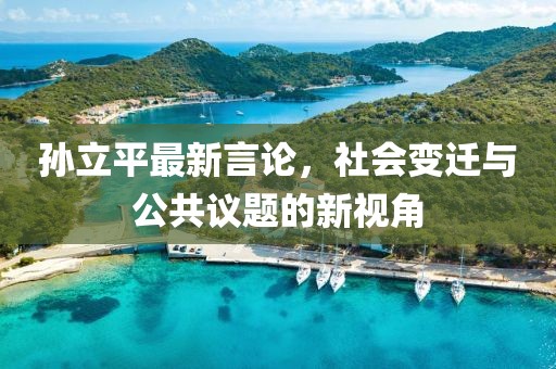 孙立平最新言论，社会变迁与公共议题的新视角